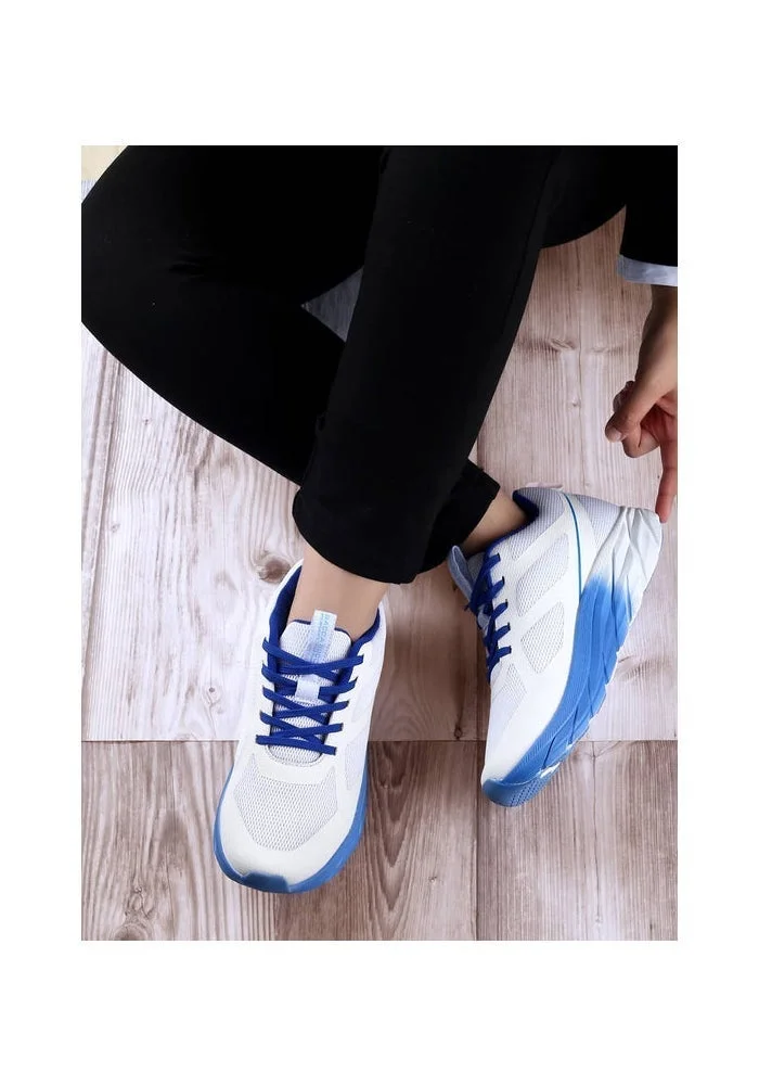 Bacca Bucci White Blue Sprint Mystique High-Performance Athletic Sneakers for Women | Best Price UAE